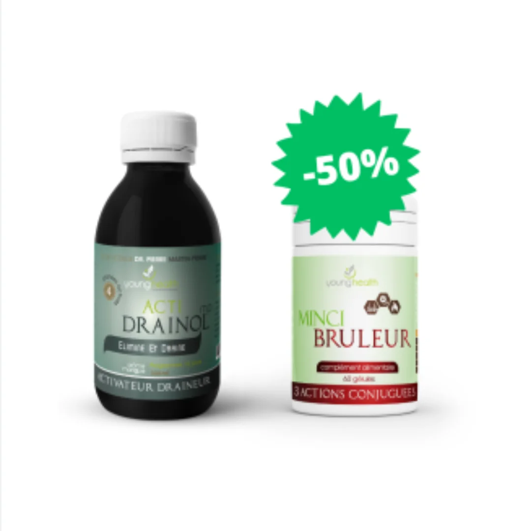 Young health pack acti drainol 300 ml +50% minci bruleur 60