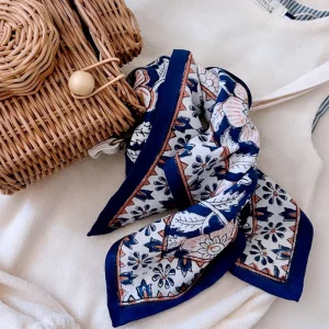 Grand Foulard Dheli Cobalt