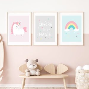 Lot de 3 affiches thème Magie