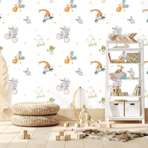 Papier peint animaux en vadrouille