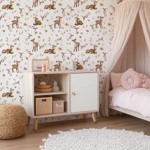 Papier peint Petites Biches des Bois