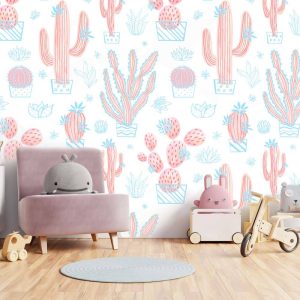 Papier peint cactus enfant