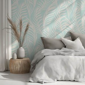 Papier peint Feuilles de palmier élégantes