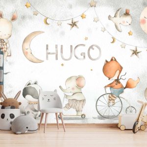 Papier peint cirque pour enfant et bébé personnalisable