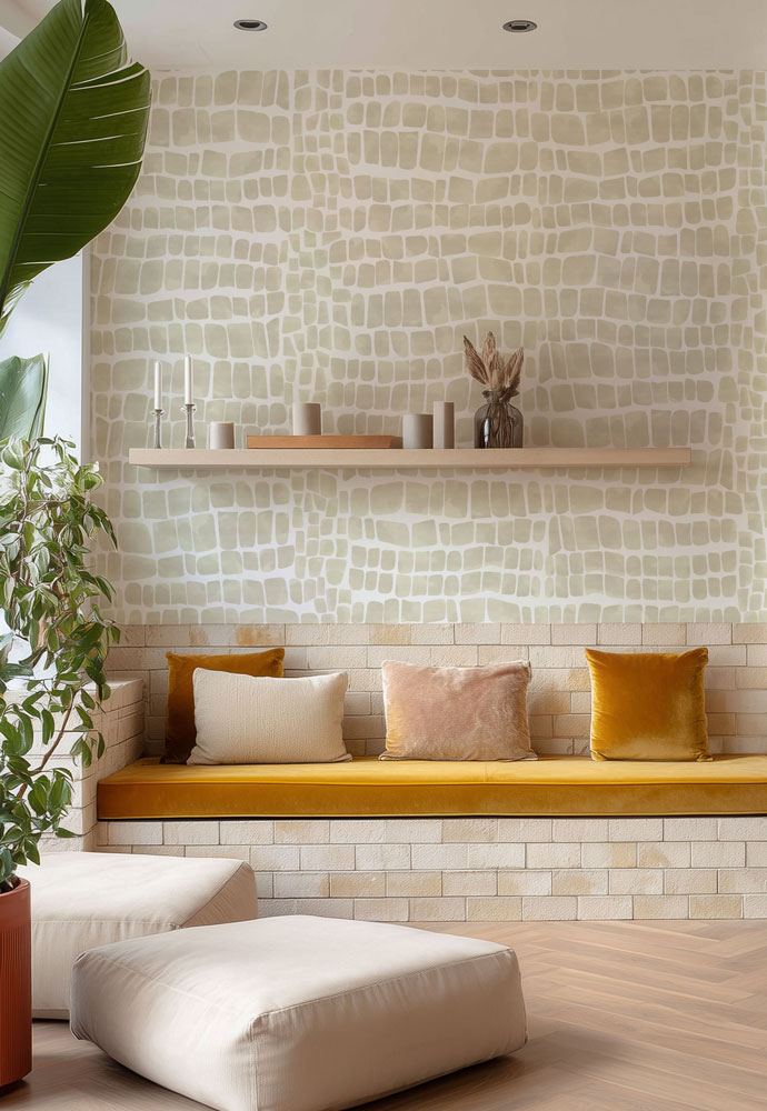 Papier peint Ecailles de crocodile – Image 3