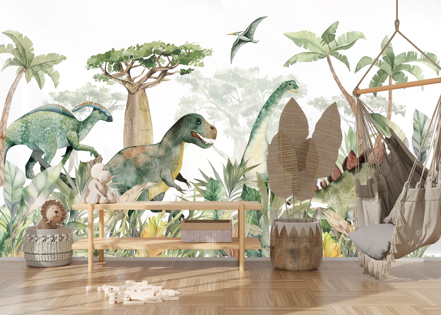 Papier peint Terre des Dinosaures pour enfant – Image 2
