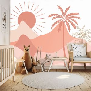 Papier peint panoramique dunes pour enfant