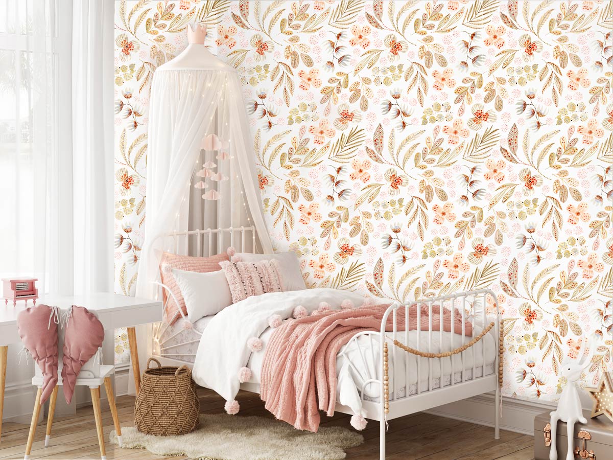 Papier peint Fleurs éternelles, chambre fille – Image 5