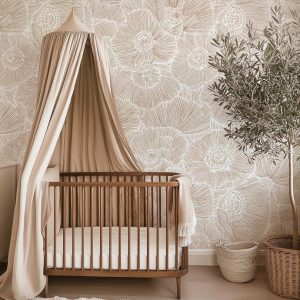 Papier peint Fleurs Marcelle