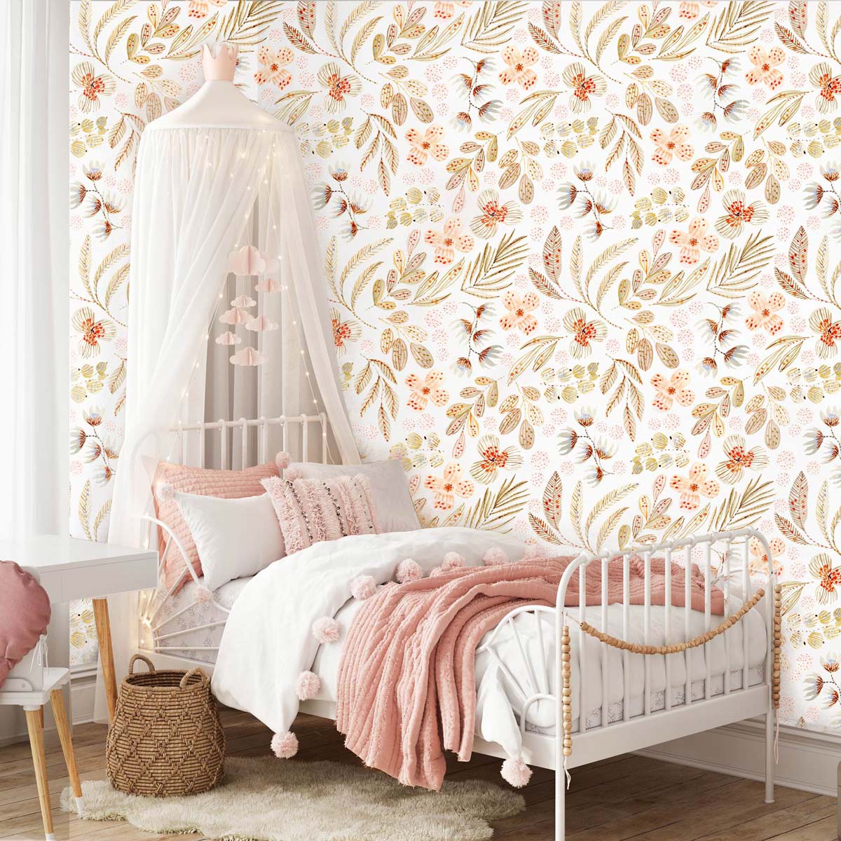 Papier peint Fleurs éternelles, chambre fille – Image 6