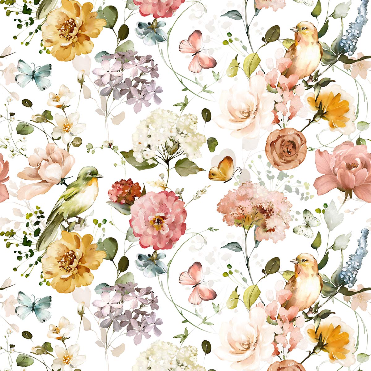 Papier peint floral vintage – Image 2