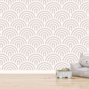 Papier peint graphique chambre enfant