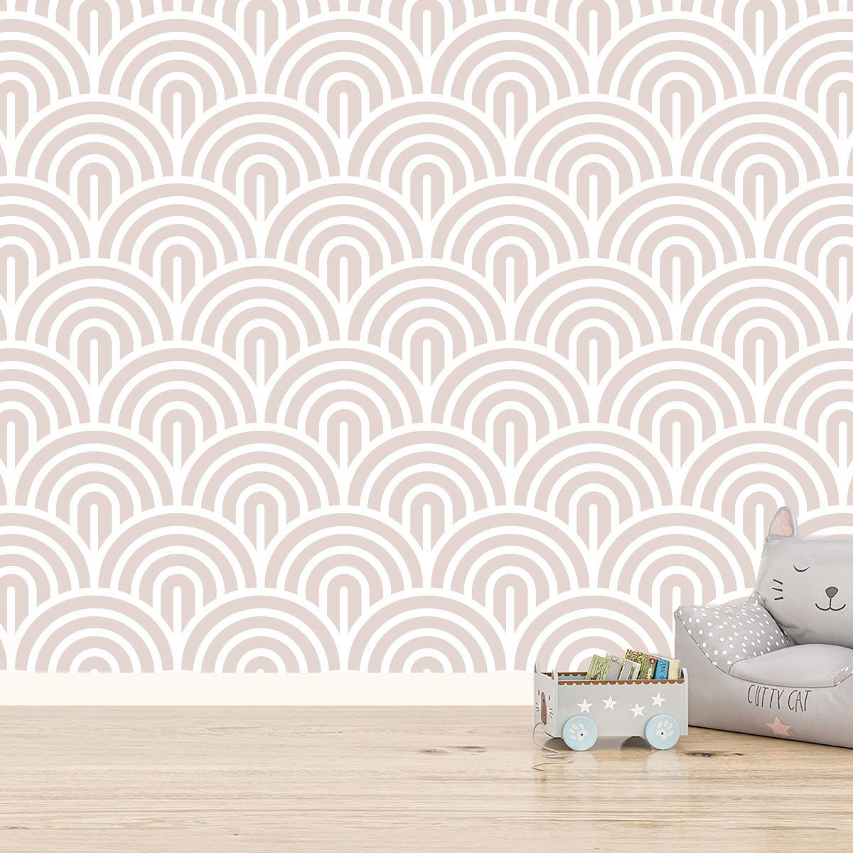 Papier peint graphique chambre enfant