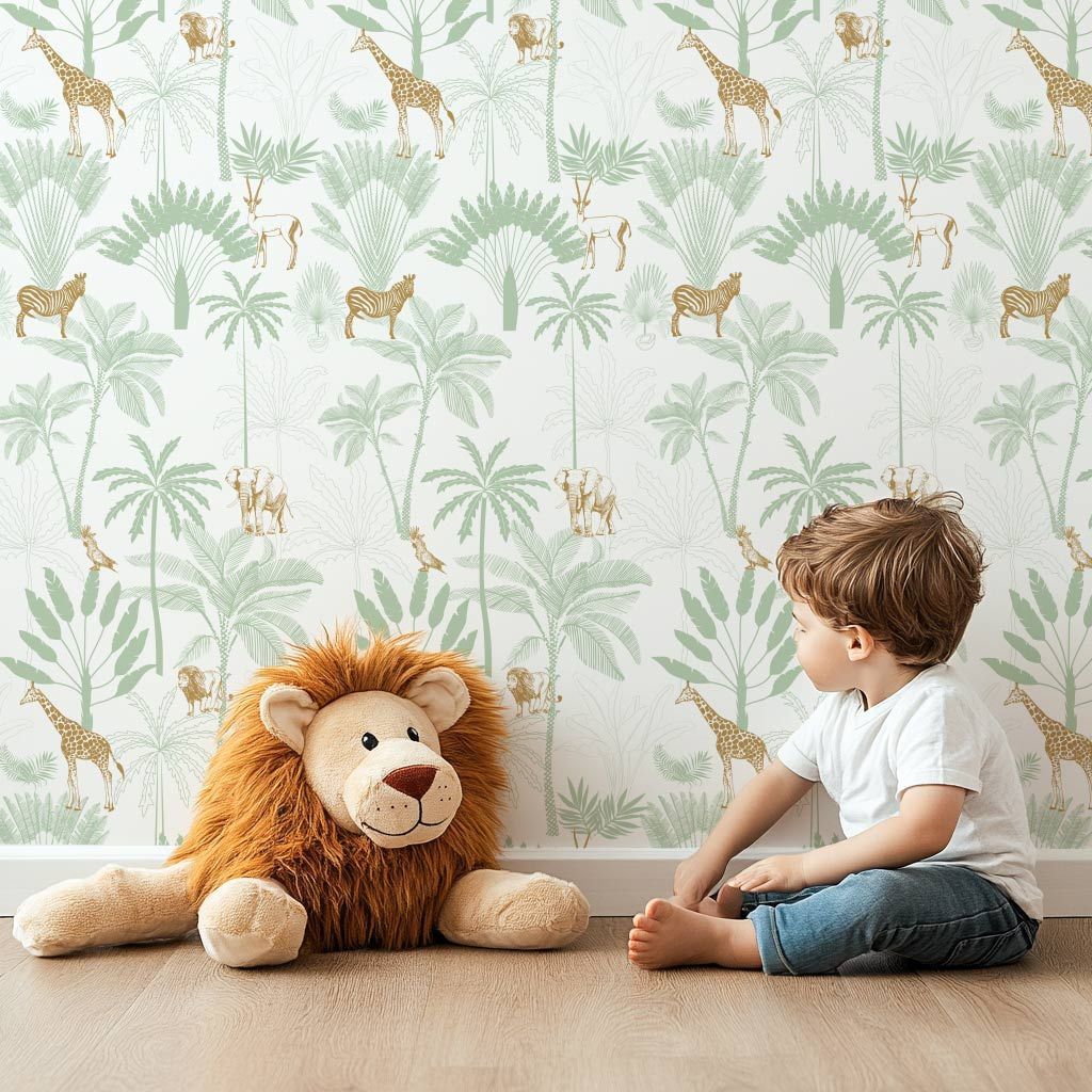 Papier peint feuillage luxuriant – Image 2