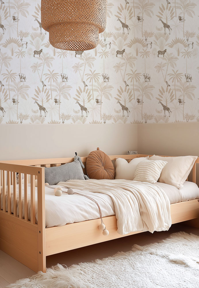 Papier peint feuillage luxuriant