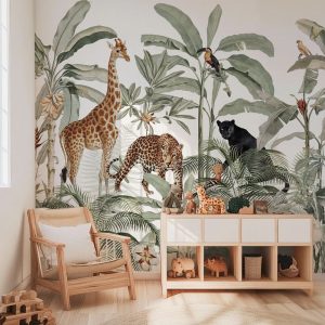 Papier peint Jungle royale pour enfant