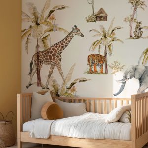 Papier peint jungle sauvage pour enfant
