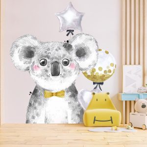 Papier peint portrait koala rigolo pour garçon