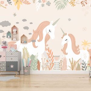 Papier peint licorne