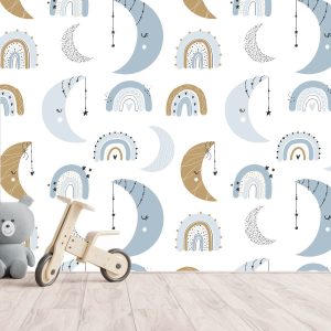 Papier peint Big Moon bébé