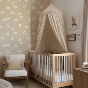 Papier peint marguerite chambre enfant
