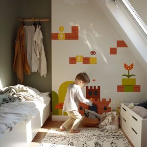 Papier peint inspiration Mario Bros