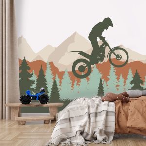 Papier peint moto enfant