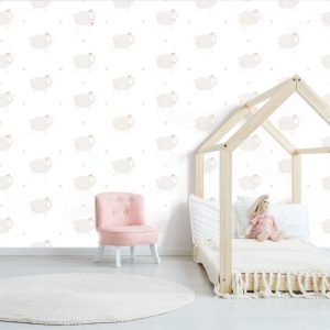 Papier Peint Petits moutons