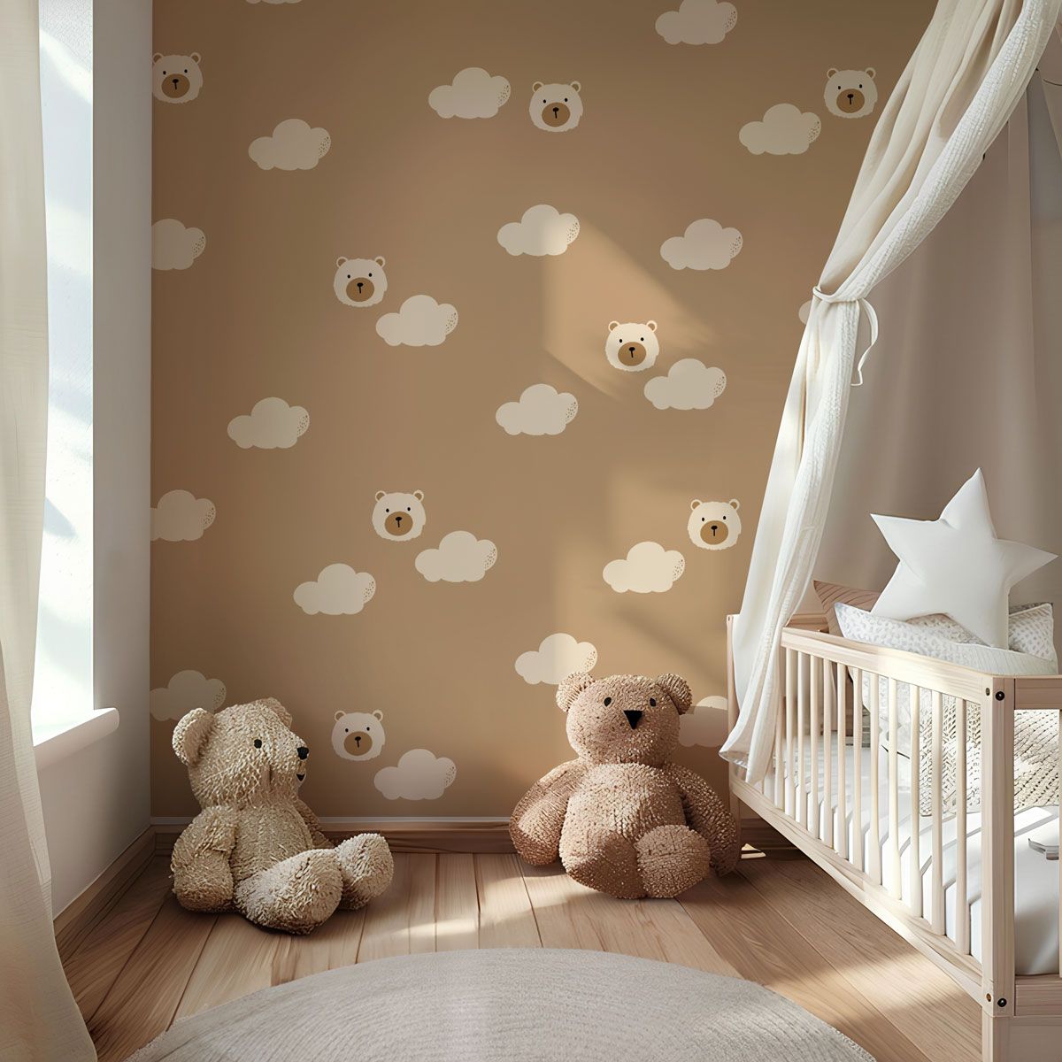 Papier peint ourson pour bébé – Image 3