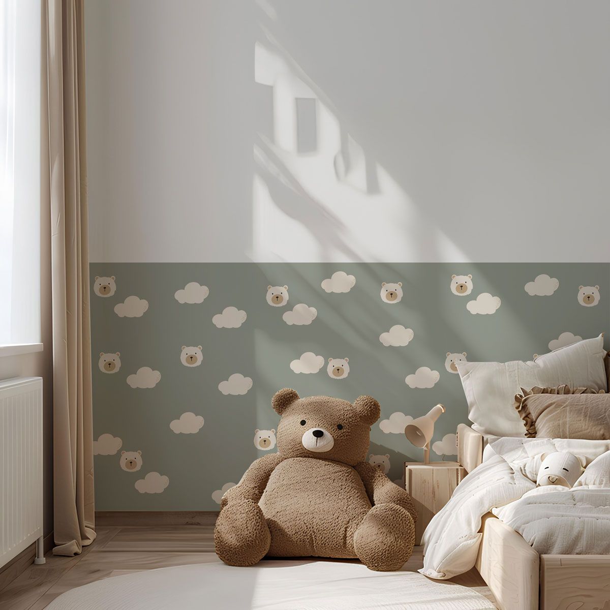 Papier peint ourson pour bébé – Image 2
