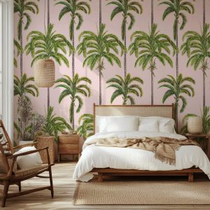Papier peint palmiers verdoyants