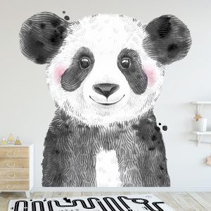 Papier peint panda grand format pour enfant