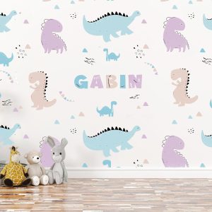 Papier Peint Dinosaures Personnalisé