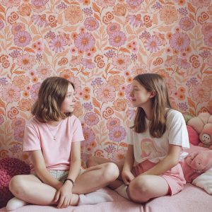 Papier peint Fleurs – Purple Bloom