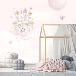 Papier peint princesse chambre enfant