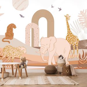 Papier peint Safari romantique