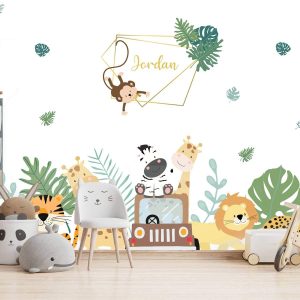 Papier peint safari personnalisé