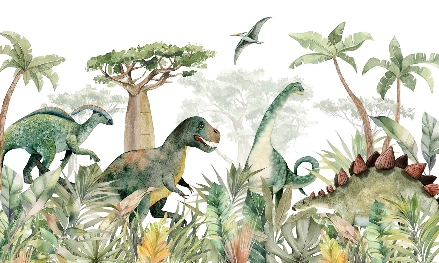 Papier peint Terre des Dinosaures pour enfant – Image 3