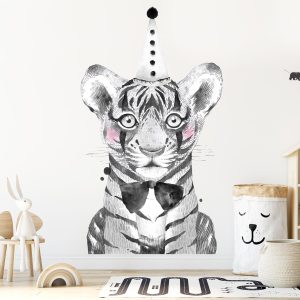 Papier peint portrait tigre de cirque pour enfant