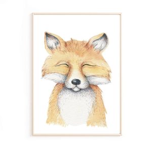 Affiche renard enfant