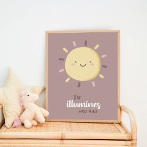 Affiche bébé soleil