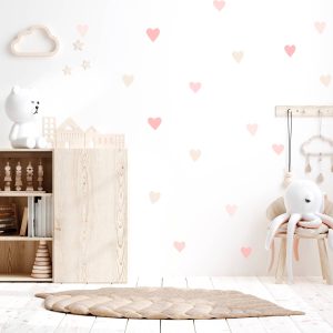 Set de stickers coeur pour enfant