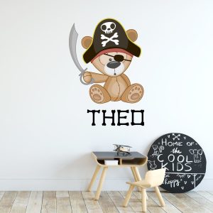 Sticker pirate enfant personnalisé