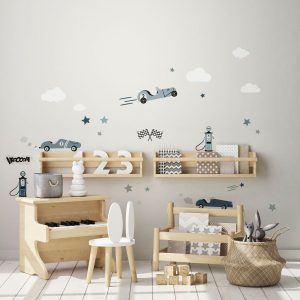 Set de stickers voiture retro pour enfant