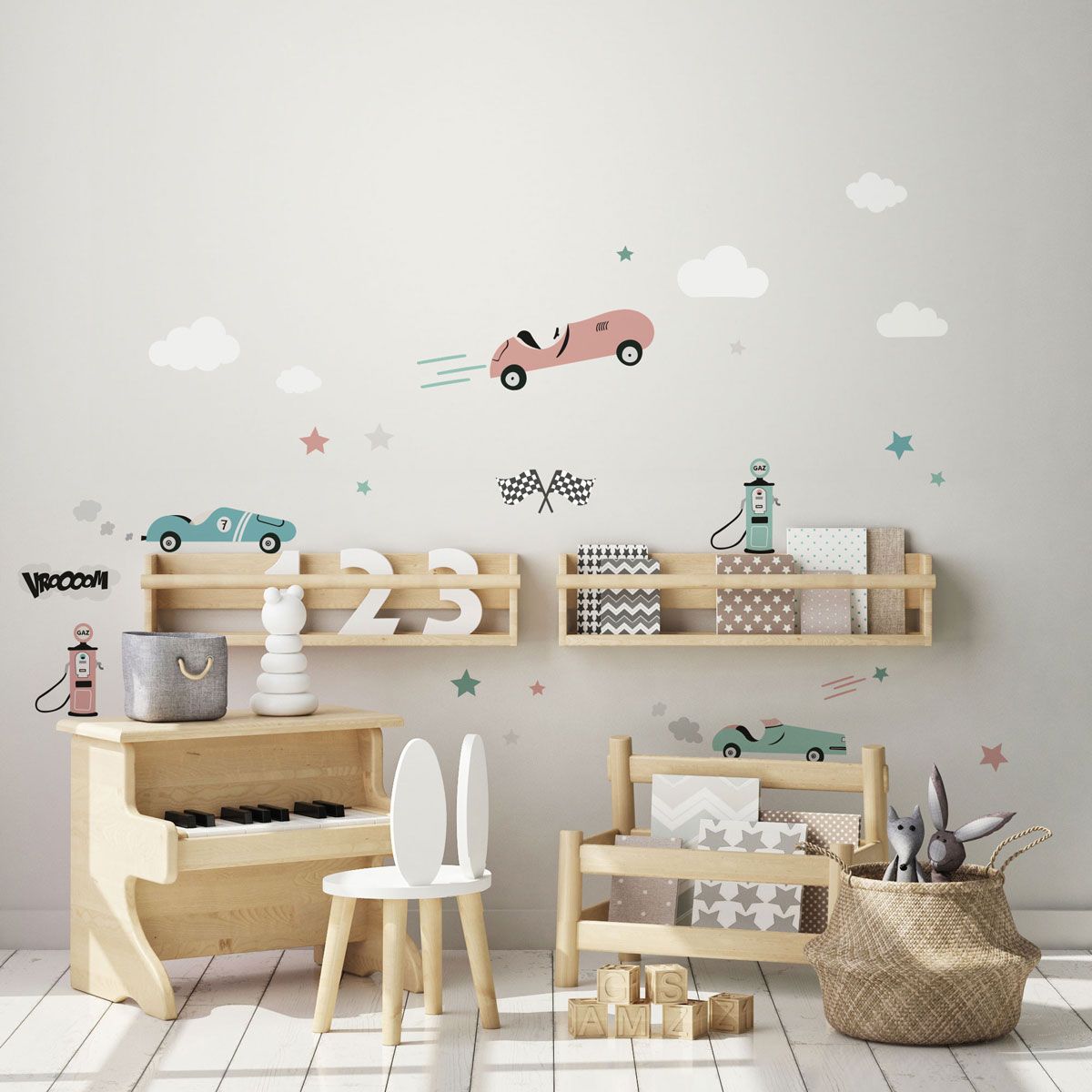 Set de stickers voiture retro pour enfant – Image 4