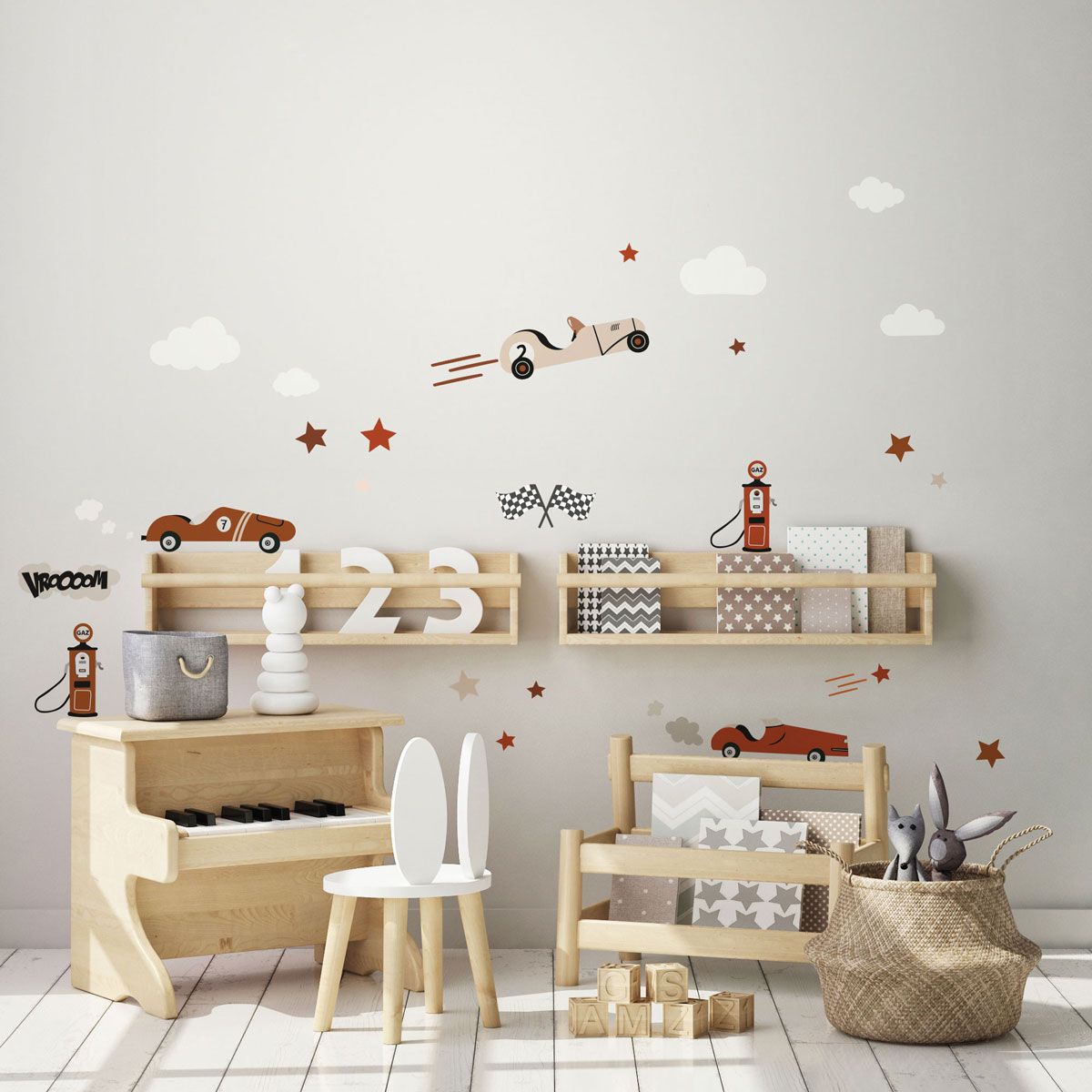 Set de stickers voiture retro pour enfant – Image 3