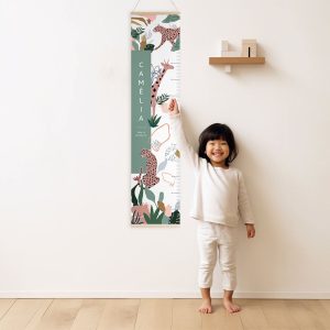 Toise safari chambre fille