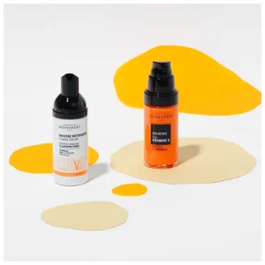 novexpert coffret serum booster a la vitamine c+mousse flash eclat 40ml