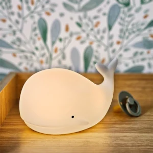 Veilleuse LED Baleine Rechargeable USB en Silicone